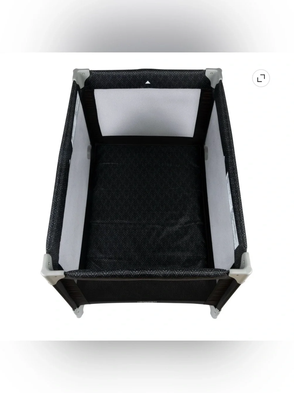 Cosco Black Baby Playard with Mesh Sides - Lightweight Travel Playpen